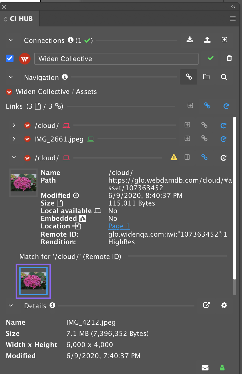 How do I relink InDesign assets that migrated from WebDAM to Acquia DAM?