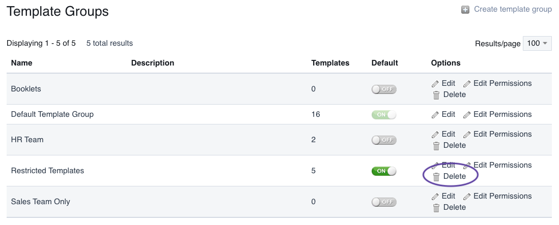 How do I create template groups?