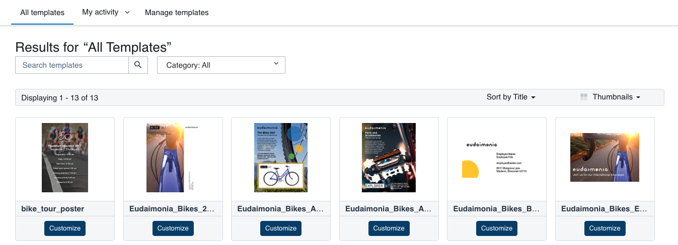 As a user, how do I customize templates?
